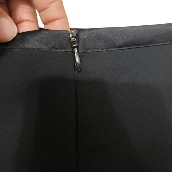 Joseph Ribkoff Black Crepe Pleated Hem Skirt - Picture 8 of 12